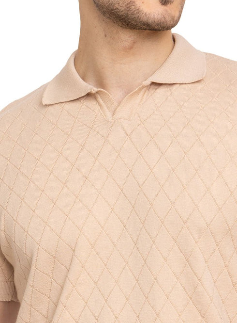 Mocha Design 22 - F - Polo Neck T-Shirt - Khotwh